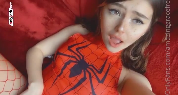 Amazing Grace Spider Girl Fucked By Her Boyfriend