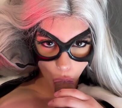 Demon Mika Black Cat Girl Gets Fucked And Cum In Mouth