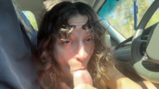 MeowMixAlicia Aka Kitty882 Sucking Cock Her Boyfriend In A Car